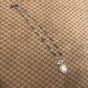 Erickson Beamon White Beaded Necklace